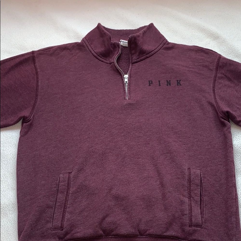 VS PINK quarter zip sweatshirt